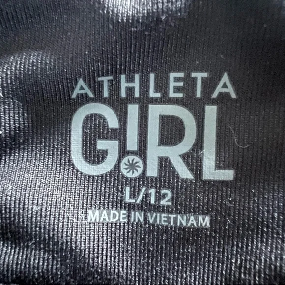 Athleta girl Cropped leggings Girls size larger 12 Black - Picture 5 of 6